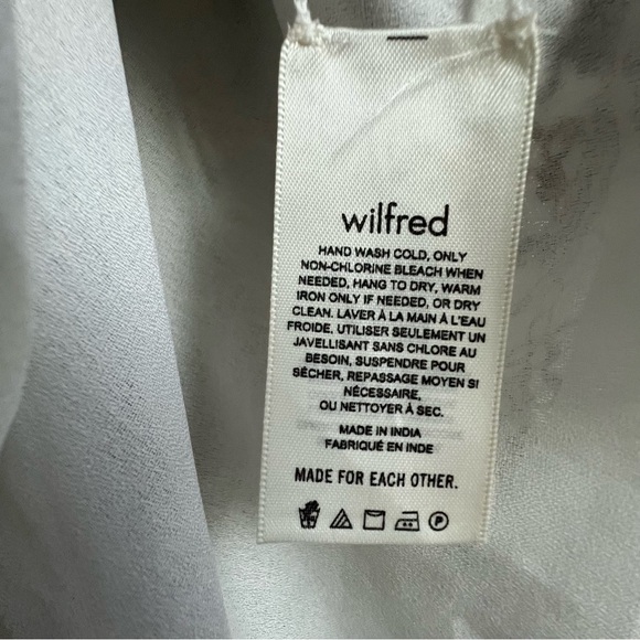 Aritzia Wilfred Lelaina Mini Dress Mauve Mousse Java Embroidered Floral Flounce - Picture 9 of 15